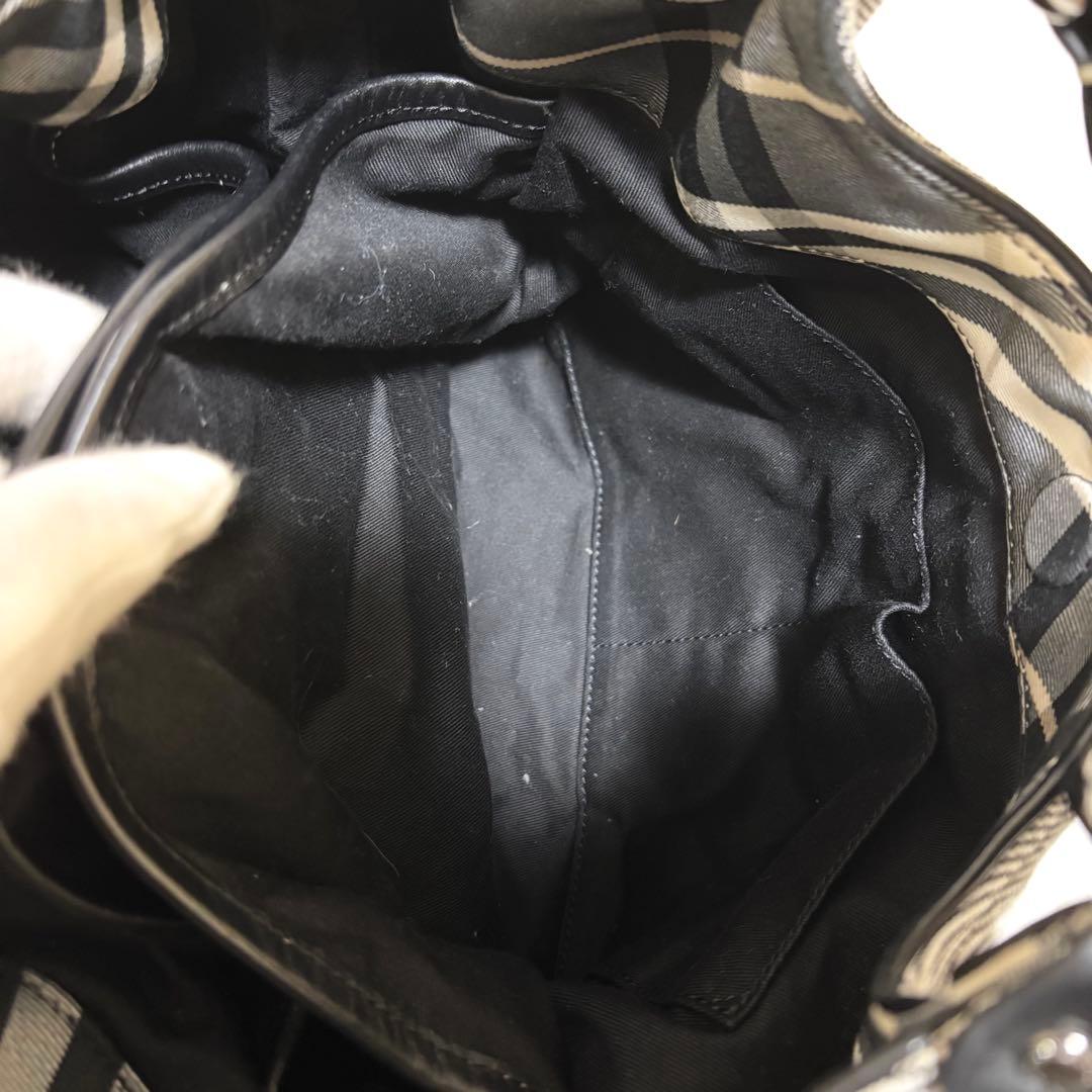 ✨美品✨バーバリーブルーレーベル トートバッグ キャンバス 肩掛け レザー