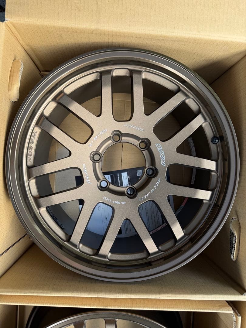 レイズ A・LAP 18×8.5J ＋19 ブロンズホイール4本セット