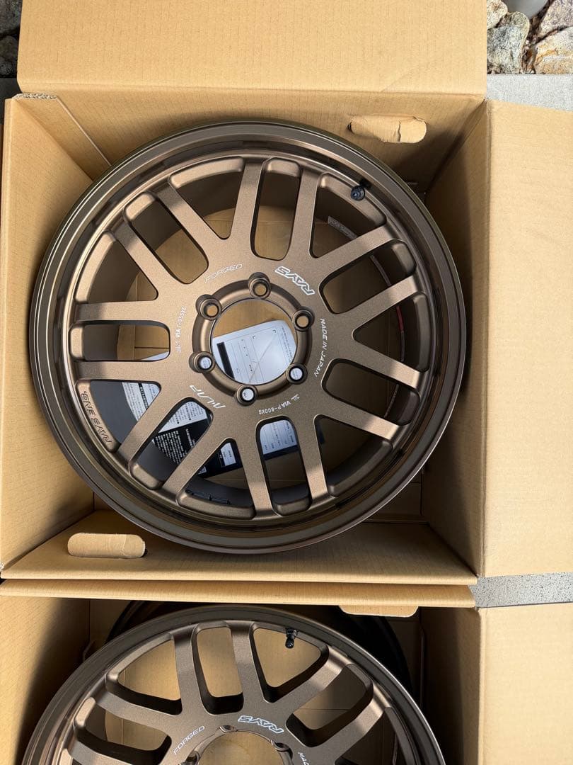 レイズ A・LAP 18×8.5J ＋19 ブロンズホイール4本セット