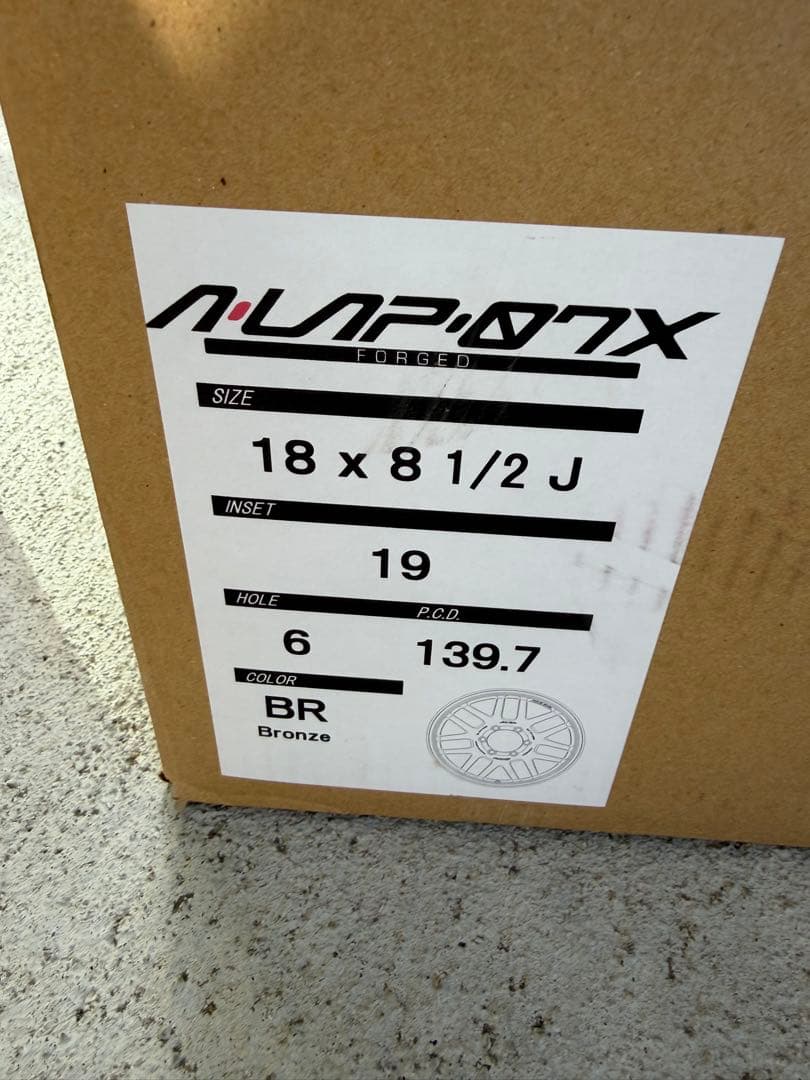 レイズ A・LAP 18×8.5J ＋19 ブロンズホイール4本セット