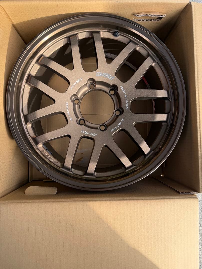 レイズ A・LAP 18×8.5J ＋19 ブロンズホイール4本セット