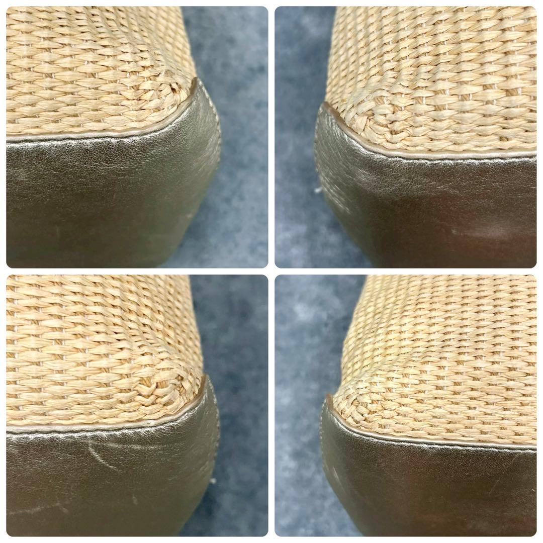 ✨美品✨トリーバーチ　カゴバッグ　2way デカロゴ　大容量　ゴールド