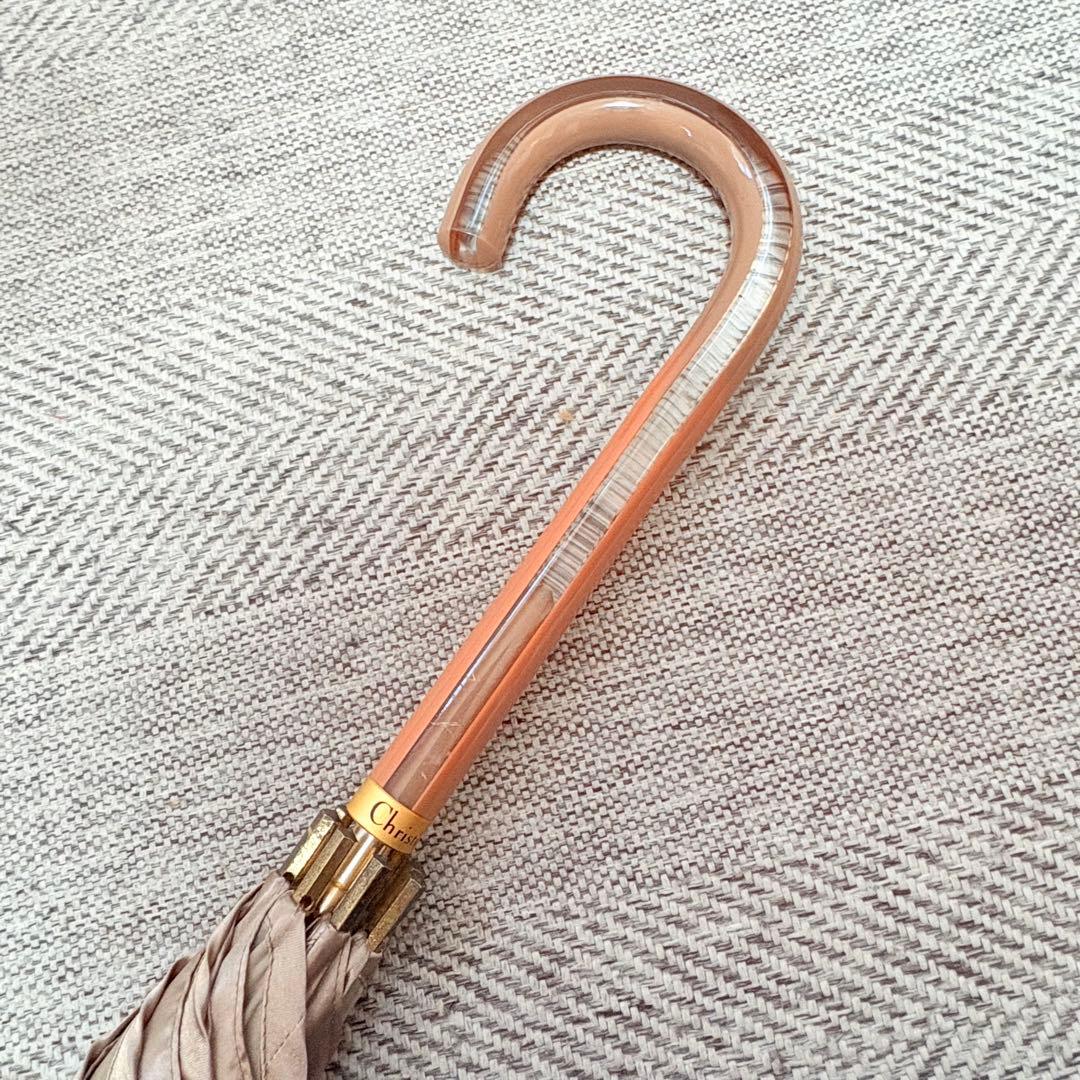 Christian Dior ヴィンテージディオール　晴雨兼用長傘　スケルトン