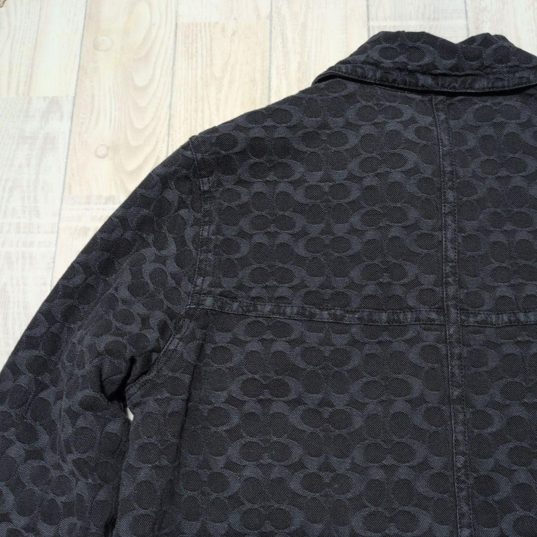 COACH コーチ シグネチャー ジャカード デニム レディース XS