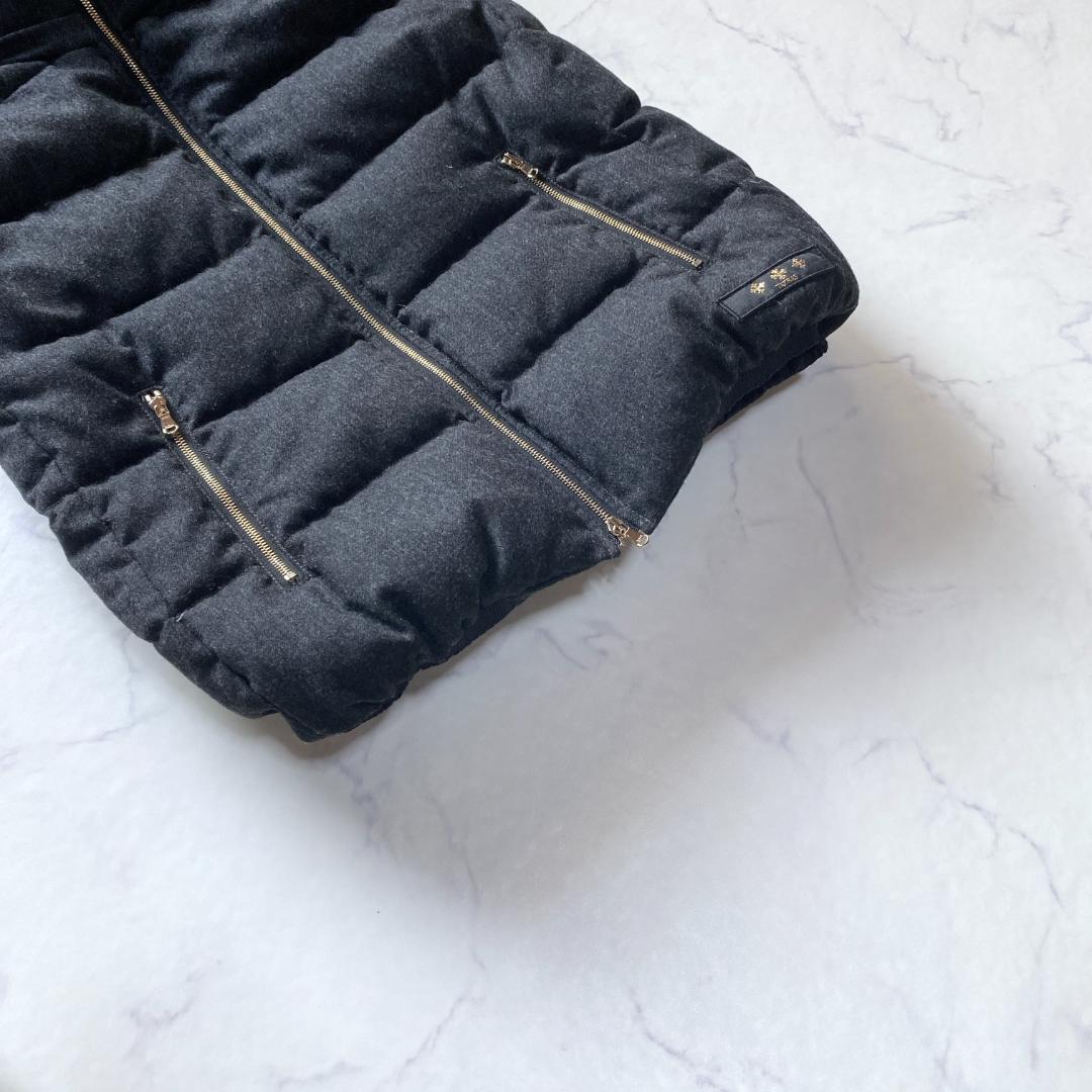 美品✨TATRAS タトラス ルセラ ダウンベスト フード ファー グレー M