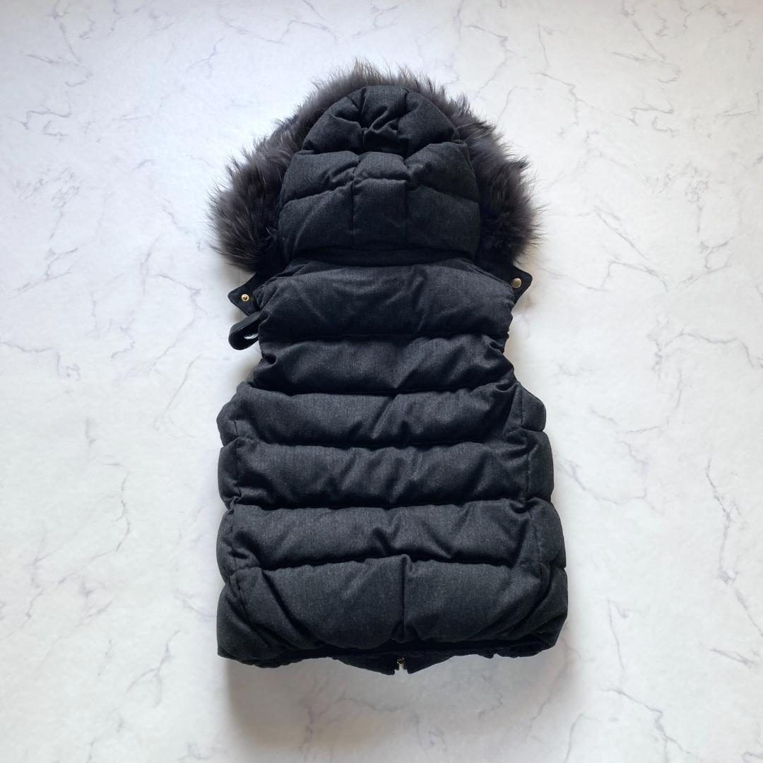 美品✨TATRAS タトラス ルセラ ダウンベスト フード ファー グレー M