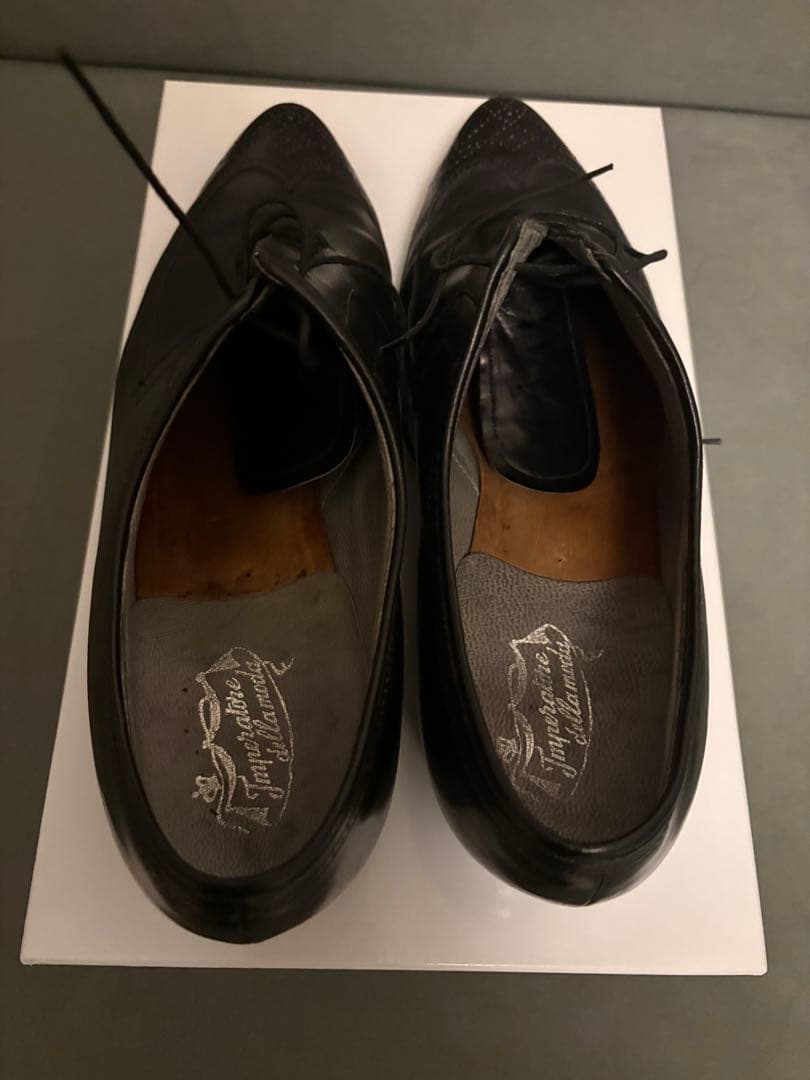 希少イタリア製 ビスポーク レザーシューズ 25.5 tanino crisci