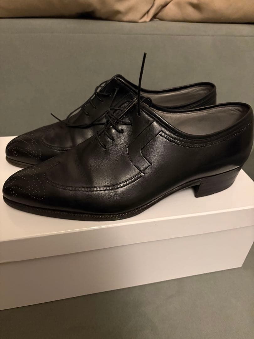 希少イタリア製 ビスポーク レザーシューズ 25.5 tanino crisci