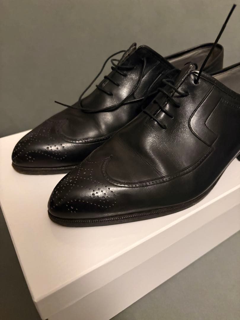 希少イタリア製 ビスポーク レザーシューズ 25.5 tanino crisci