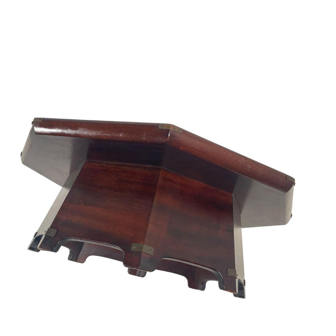 HR276 【レア】松本民芸家具 八角膳 ミズメザクラ 飾り台 花台 座卓机