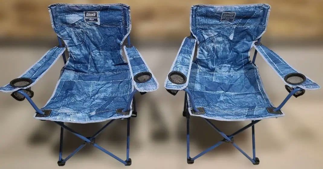 ✨ペアセット✨Coleman コンパクト リゾート チェア デニム 廃盤