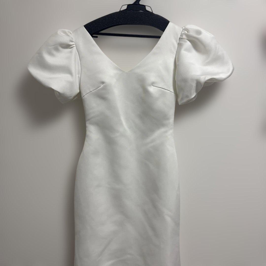 DRESS PRODUCTION パフスリーブバックVマーメイドドレス W253