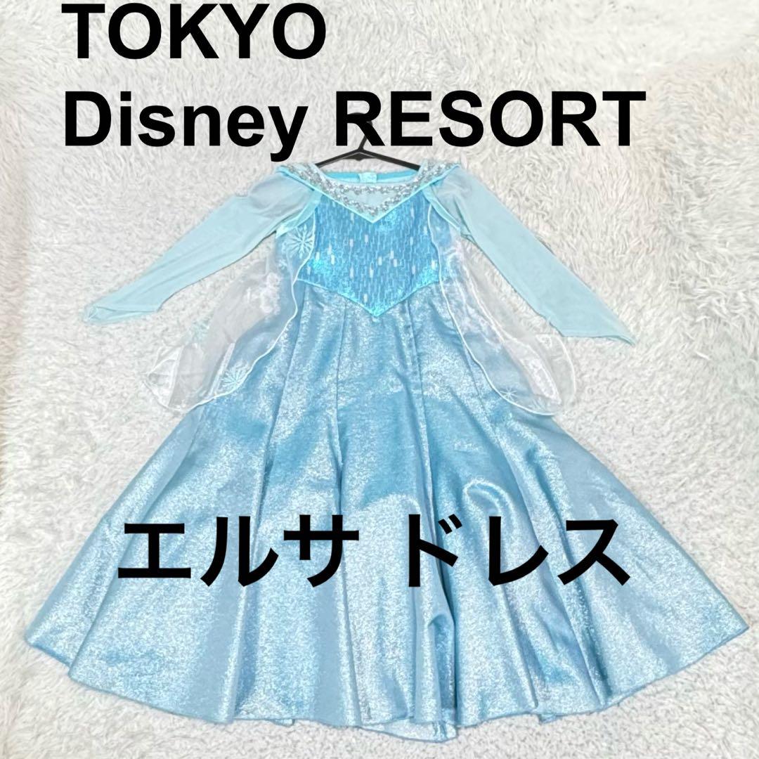 Disney RESORT タグ アナ雪 エルサ ドレス 120cm 刺繍レース