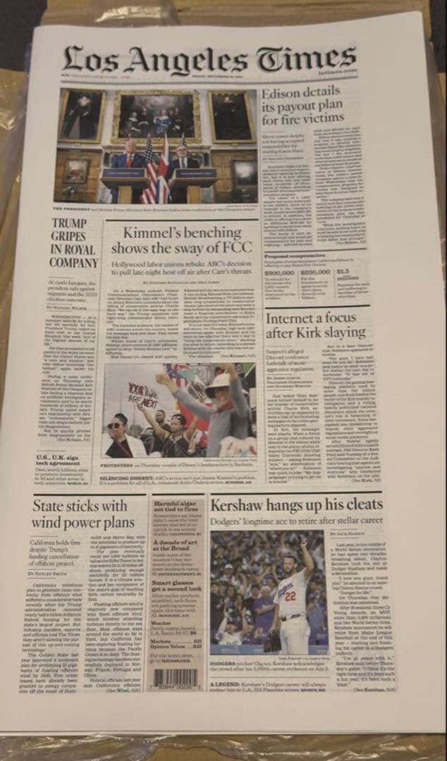 ※専用（12月1日）ドジャース　『クレイトン・カーショウ記念号』スペシャルセット