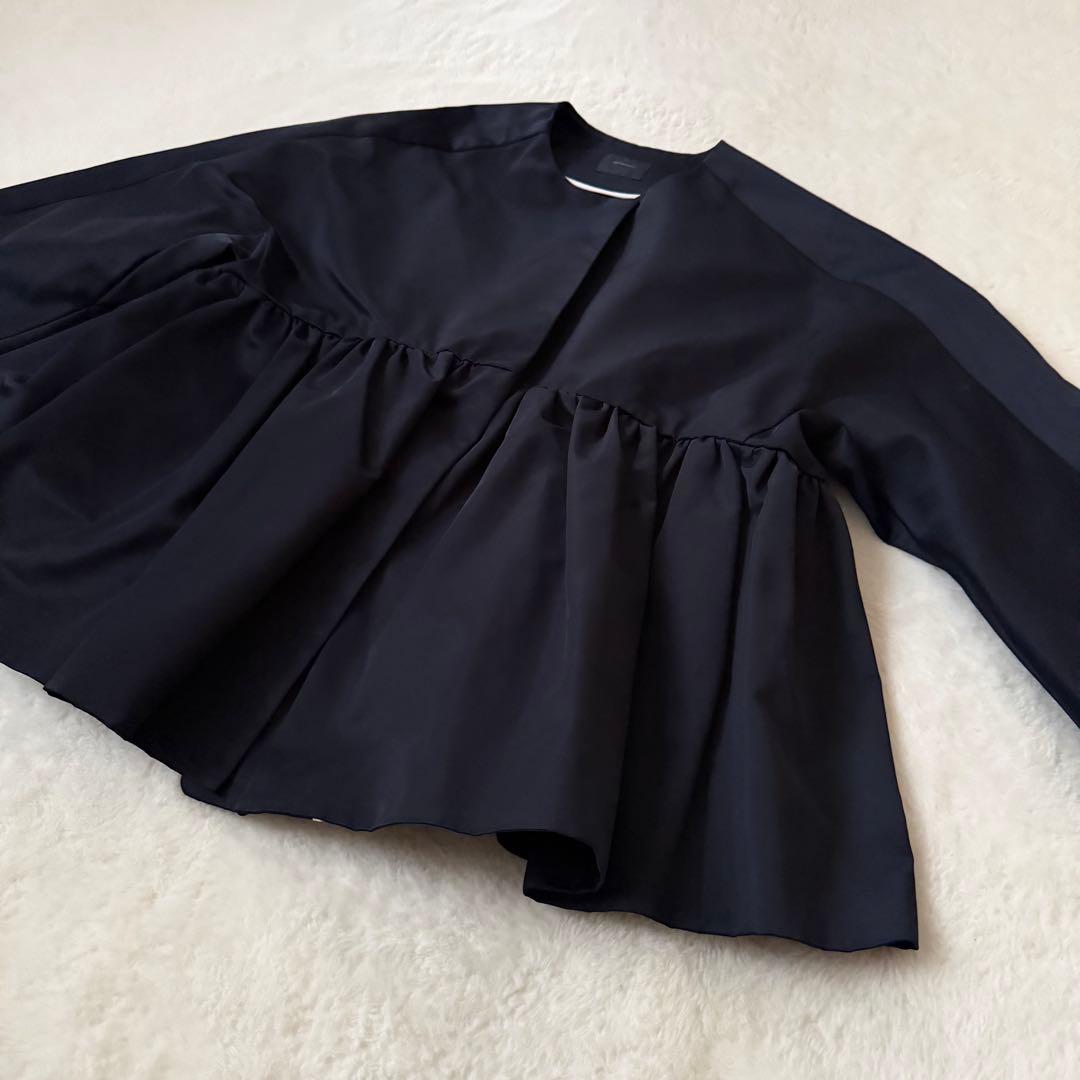 美品　yori shirocon ロッシェショートコート　ノーカラー　ジャケット