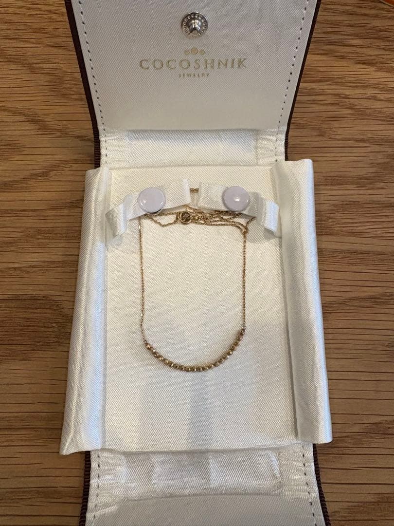 COCOSHNIK ゴールド ネックレス　K10イエロー