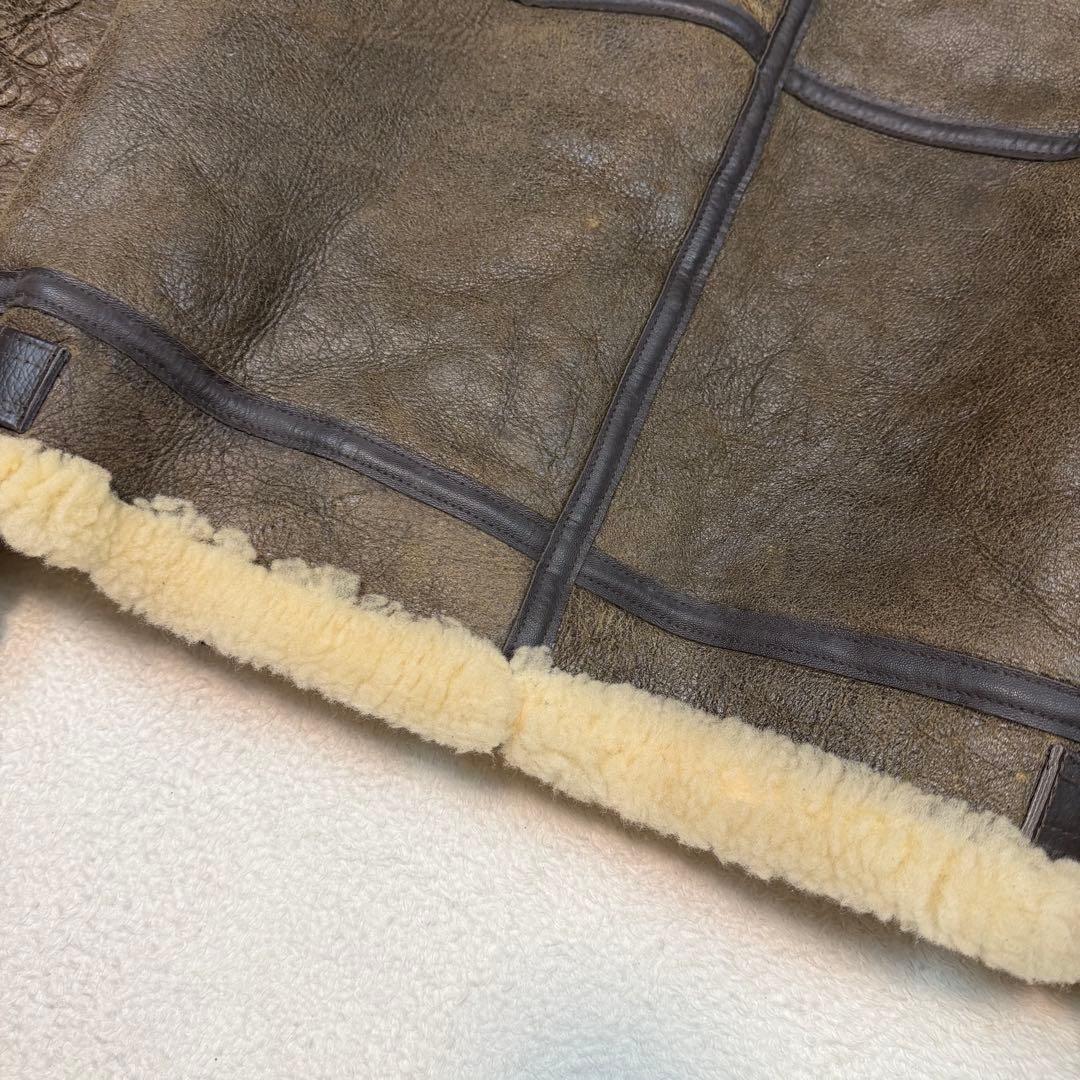SIZE40 AVIREX B-3 ムートンジャケット 羊革 本革 USA
