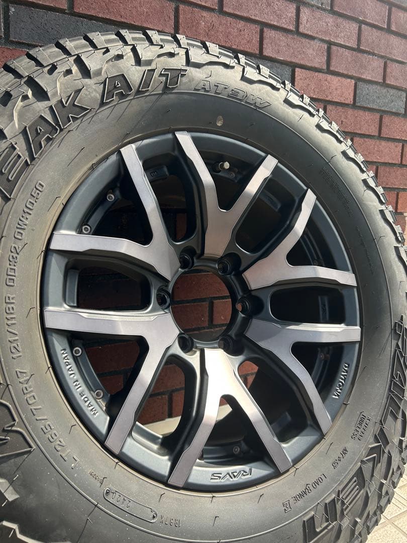 【希少】レイズデイトナ FDX F6 17in 限定カラー　ホイール＋タイヤ4本