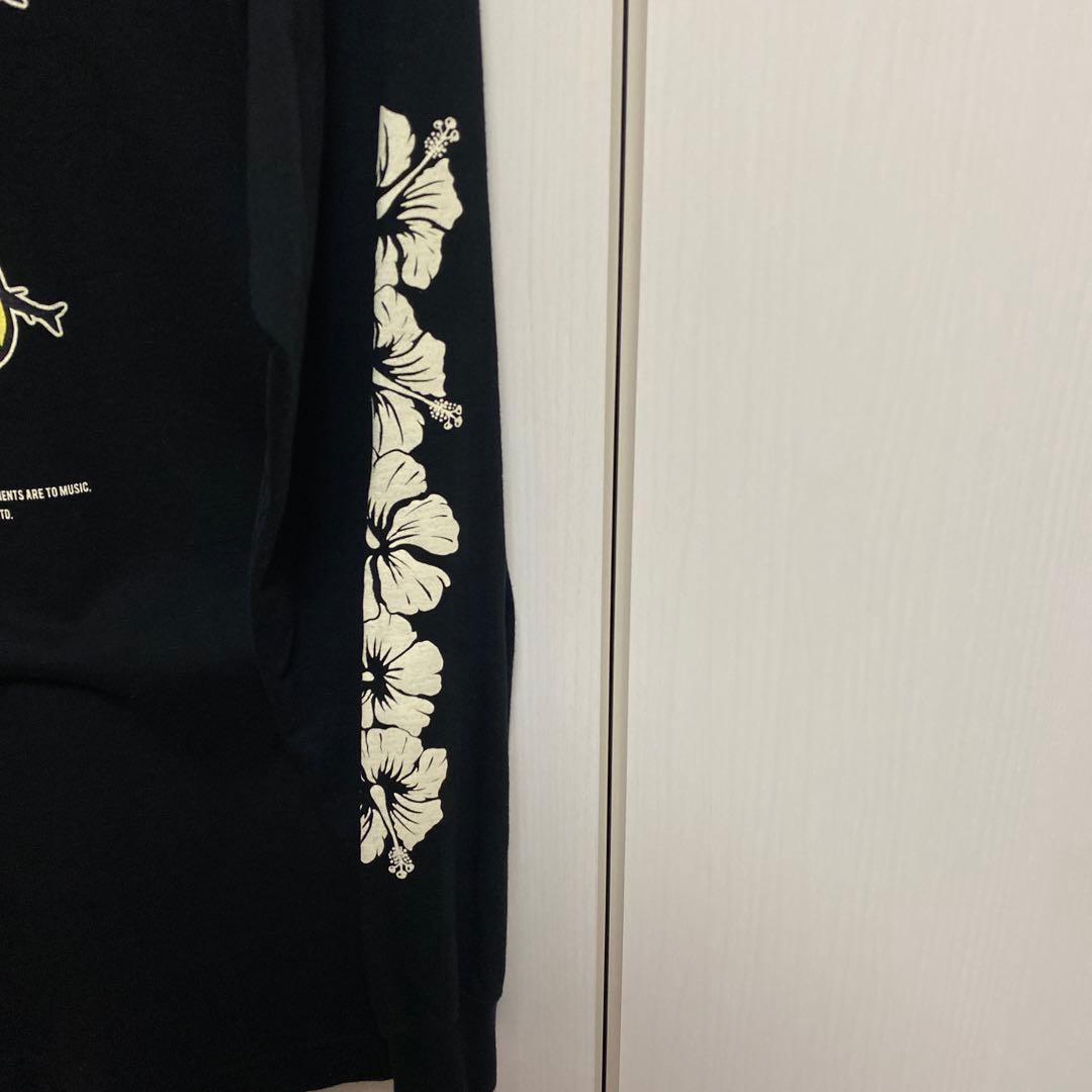 未使用 廃盤モデル CHALLENGERロングスリーブハイビスカスTシャツ 黒