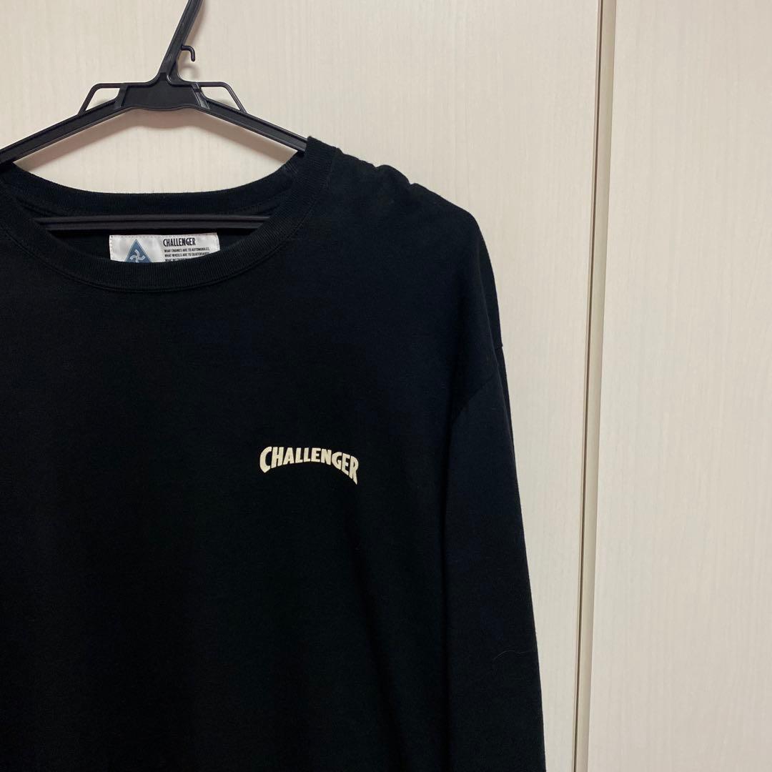 未使用 廃盤モデル CHALLENGERロングスリーブハイビスカスTシャツ 黒