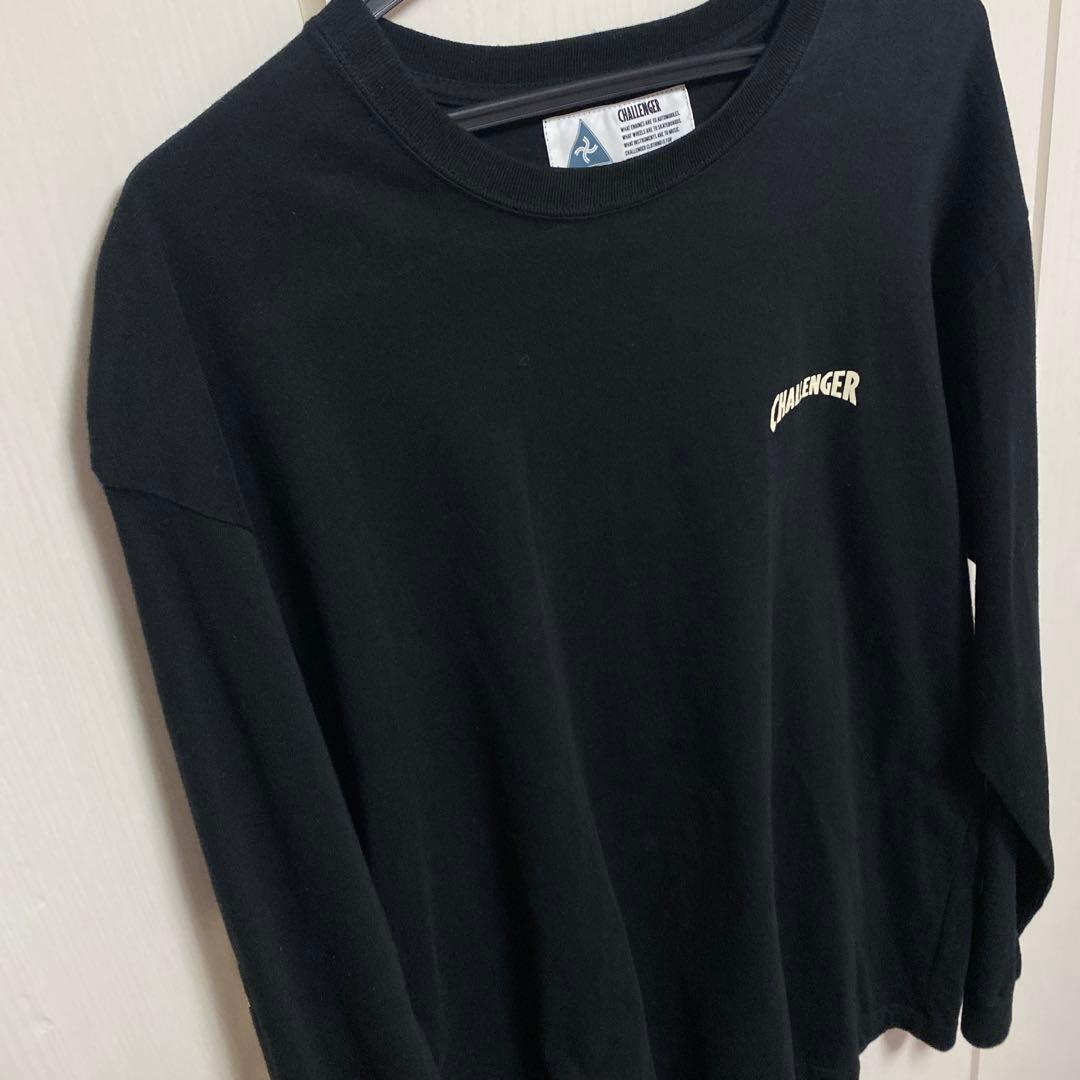 未使用 廃盤モデル CHALLENGERロングスリーブハイビスカスTシャツ 黒