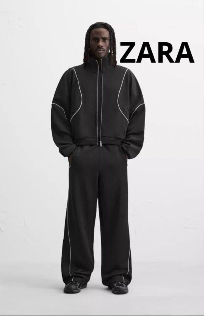 （美品）ZARA ザラ　コントラストテクニカル　セットアップ　廃盤　ジャケット