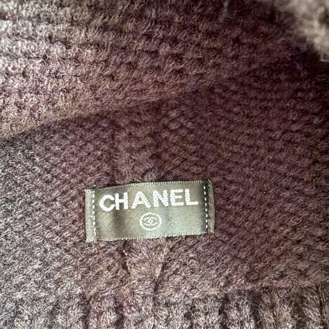 CHANEL ニット帽 黒