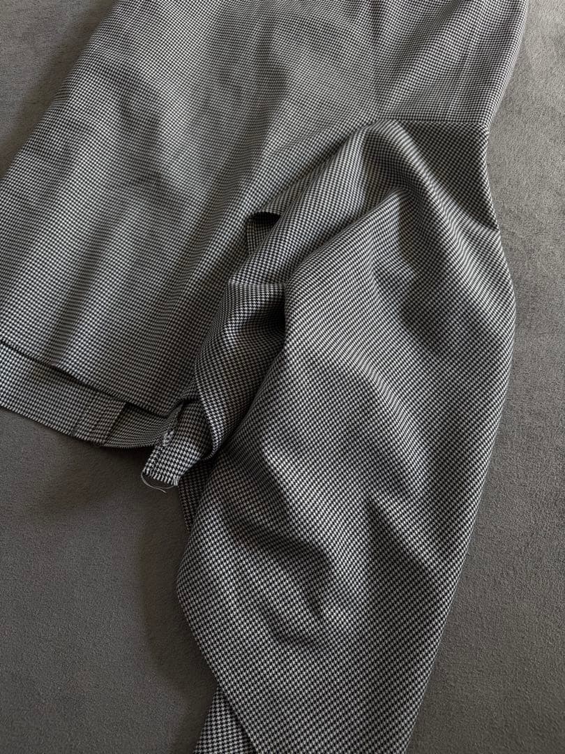 BALENCIAGAバレンシアガ アシンメトリー フリル千鳥格子スカート 34