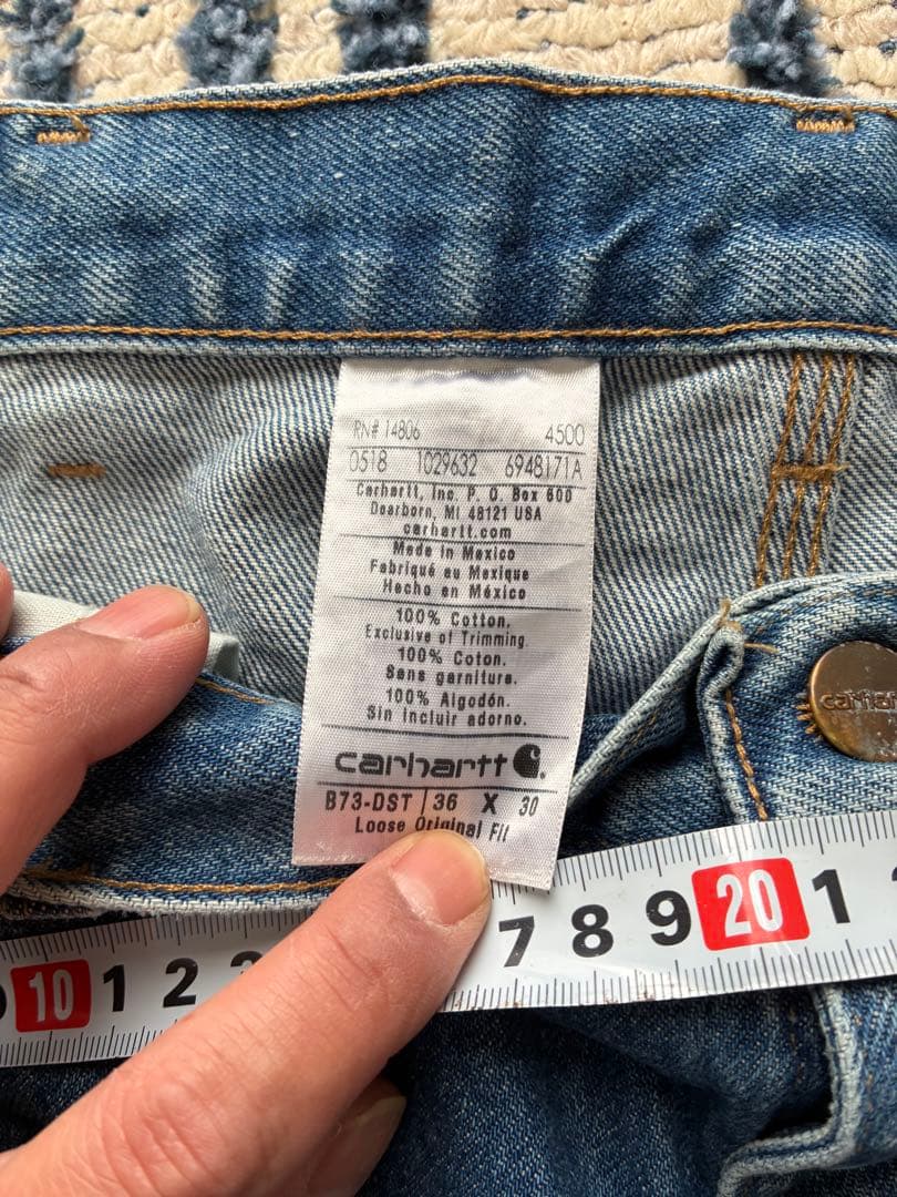 Carhartt ダブルニー　デニム　36×30