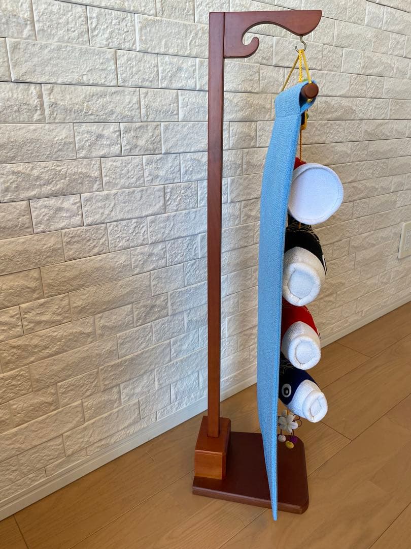 鯉のぼり 飾り 木製スタンド付き、箱付き