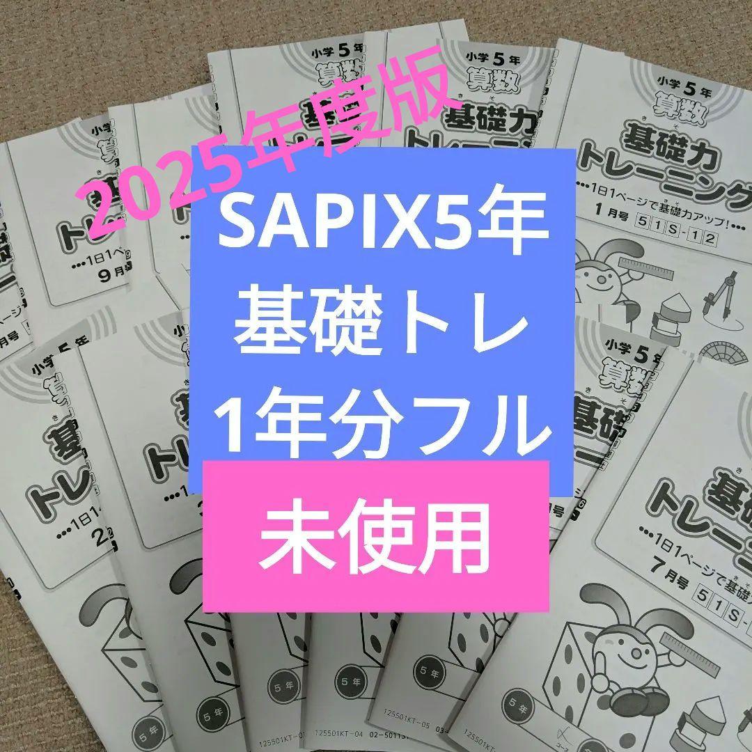 SAPIX5年 基礎力トレーニング 1年分フル2025年度版最新