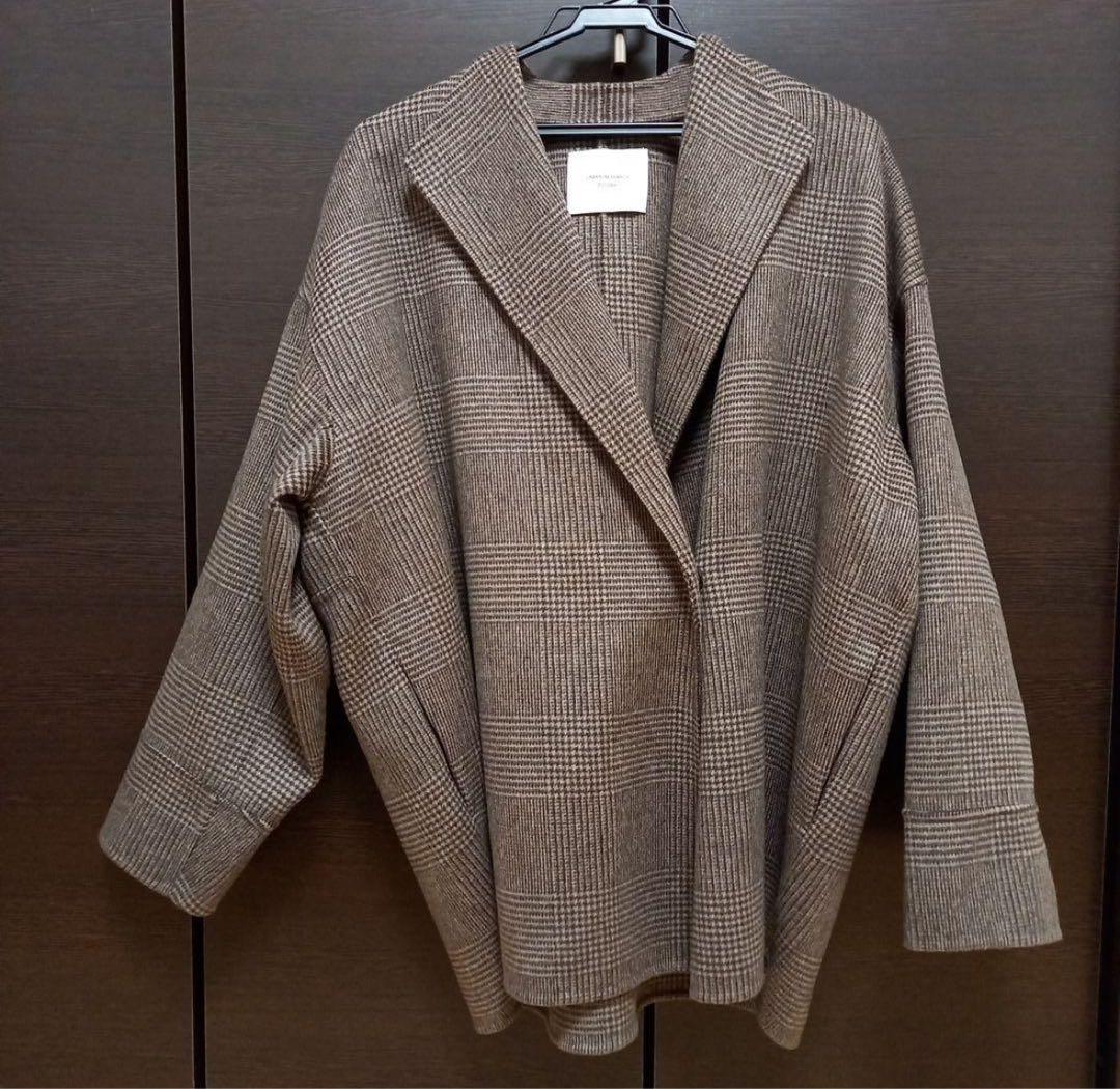 【美品】 DOORSウールリバーミドルガウンコート