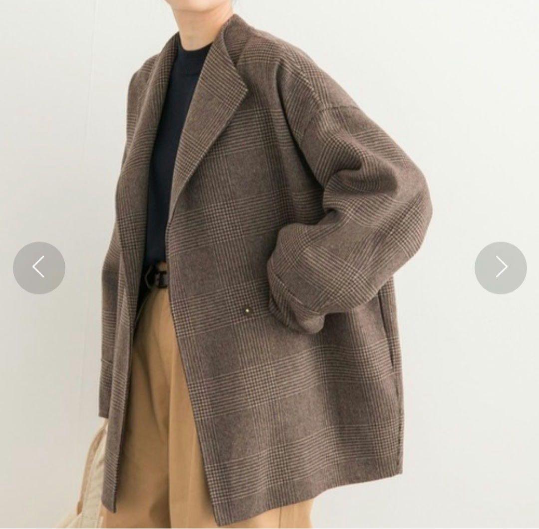 【美品】 DOORSウールリバーミドルガウンコート