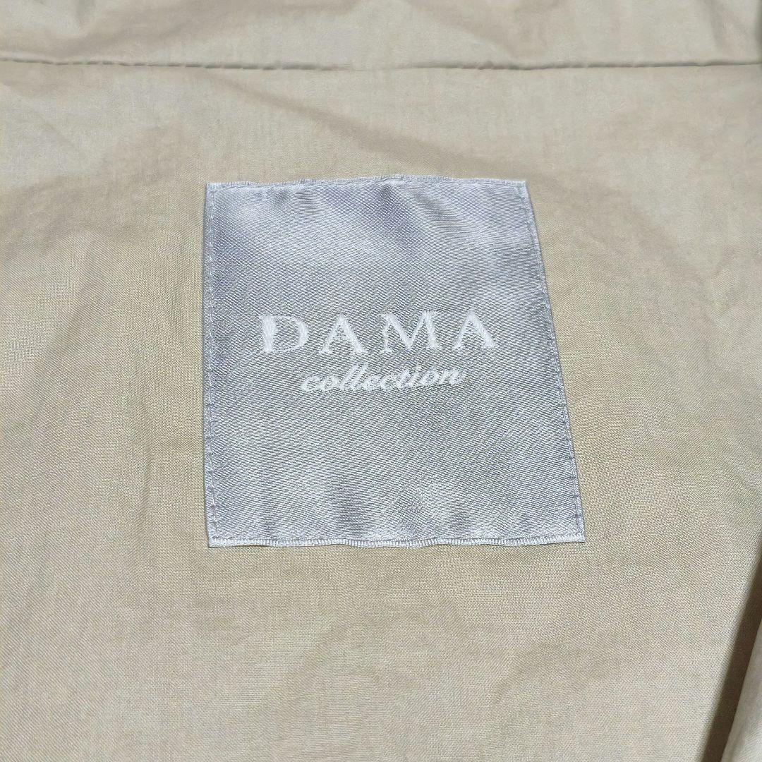 美品 ダーマコレクション 撥水加工 ロングコート ギャザー ドローコード