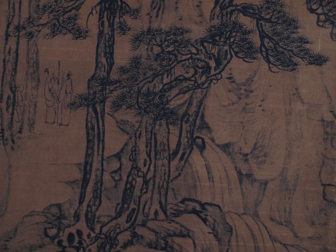 骨董市仕入れ品　中国清時代の肉筆掛軸　激安骨董品 DE762A6-2