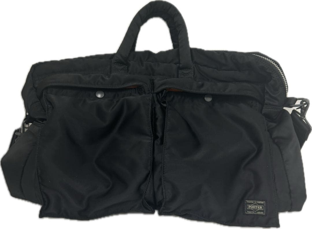 【希少美品】大容量PORTER タンカー 2WAY ボストンバッグ ブラック