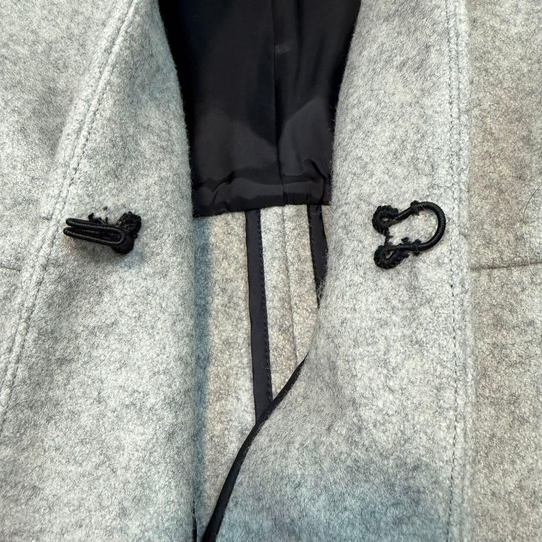 極美品✨米倉涼子さん着 ヨーコチャン 裾フレアコート 36 グレー ドクターX