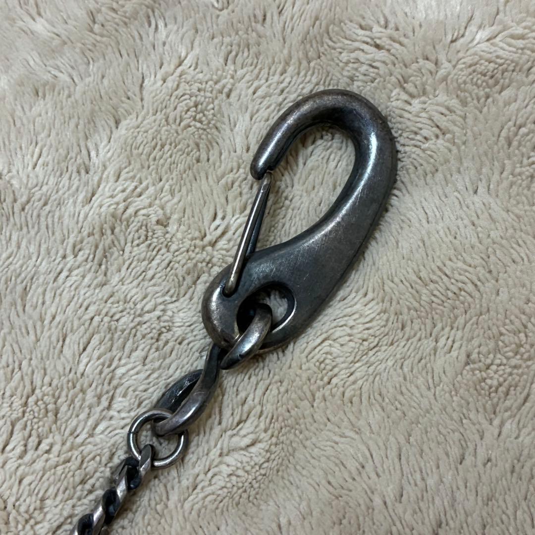 【希少】LOUNGE LIZARD 喜平 ウォレットチェーン ガンメタ ブラス