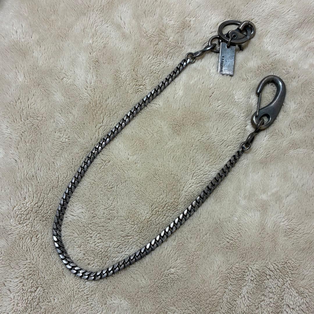 【希少】LOUNGE LIZARD 喜平 ウォレットチェーン ガンメタ ブラス