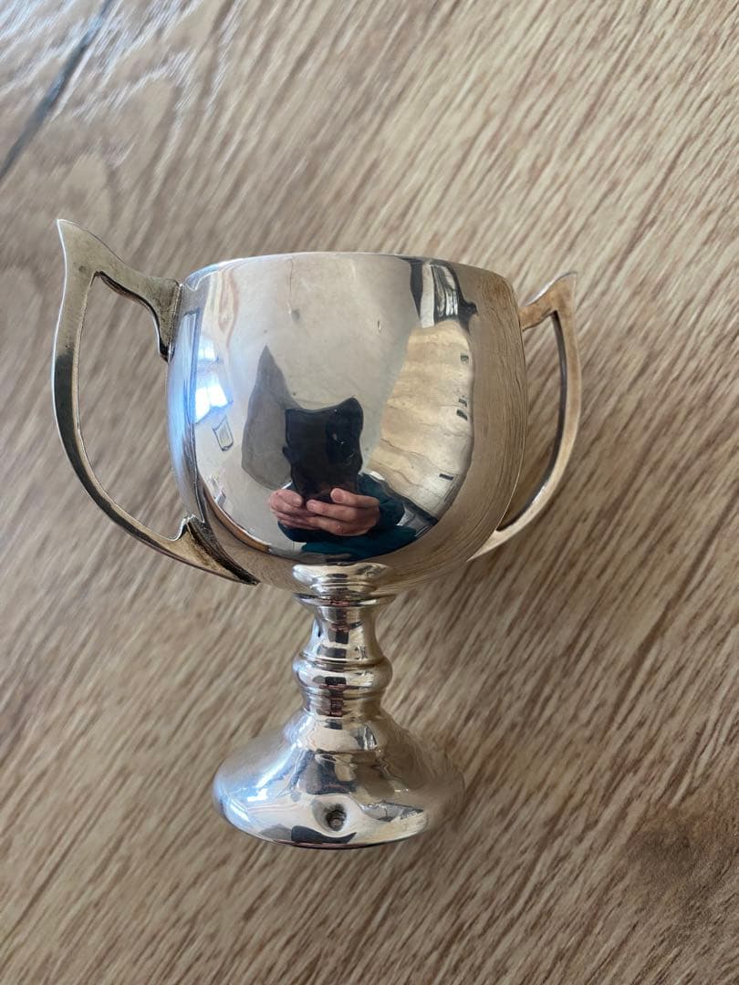 イギリス　シルバー　小トロフィー2個　アンティーク　ビンテージ　純銀