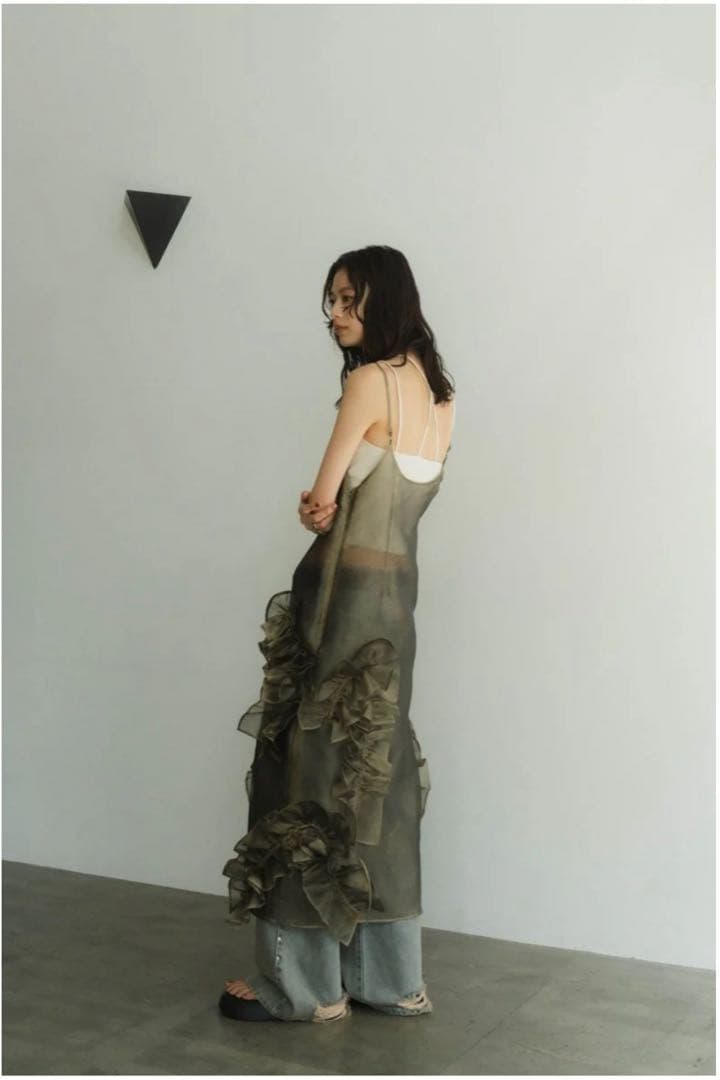 ワンピース layered tulle one piece