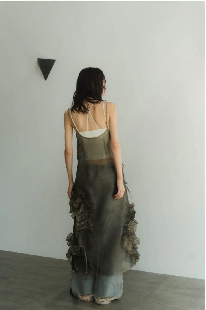 ワンピース layered tulle one piece