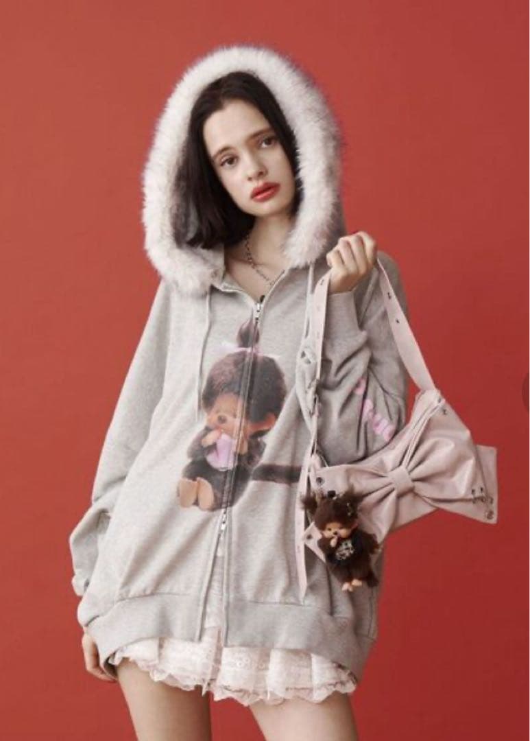 jouetieモンチッチ フード付きパーカー　Mサイズ