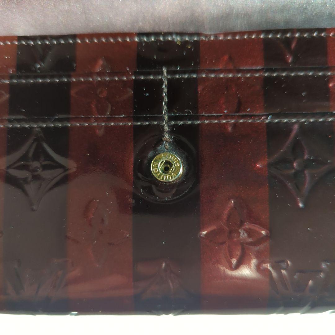 Louis Vuitton ヴェルニレイユール ポルトフォイユサラ　ボルドー