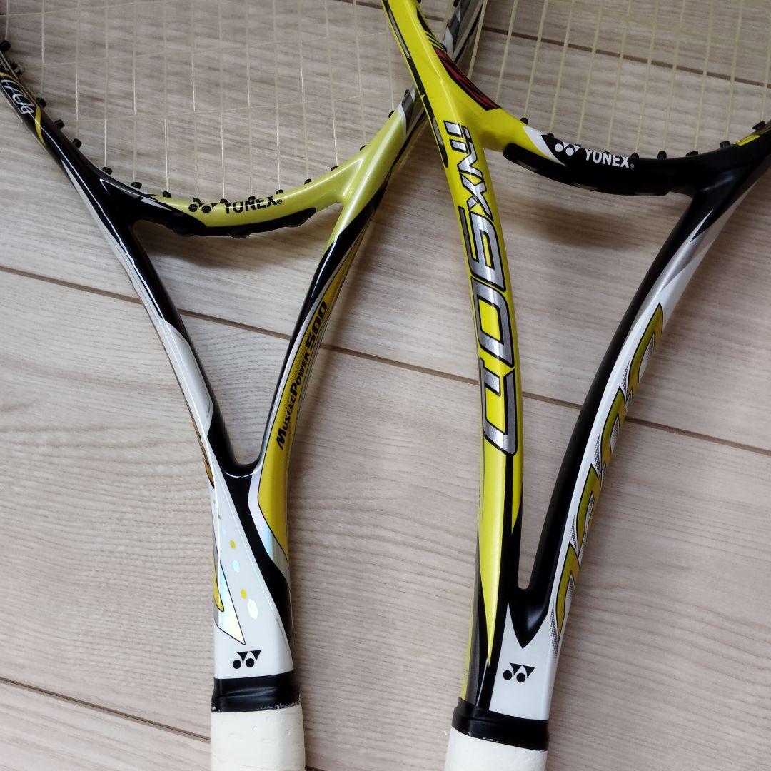 [美品]ヨネックス ソフトテニスラケット２本セット iNX90D & MP500