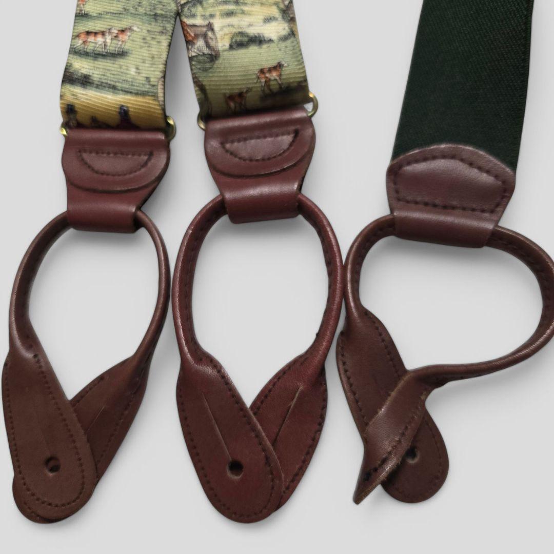 ポロバイラルフローレン　サスペンダー　ホース柄　馬　希少　USA製