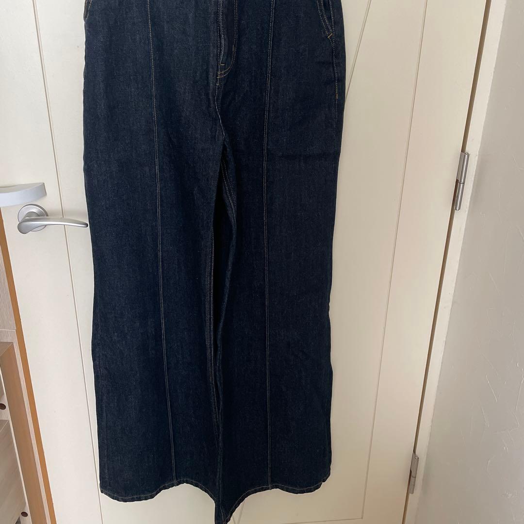 MOUSSY デニムオールインワン ダークブルー