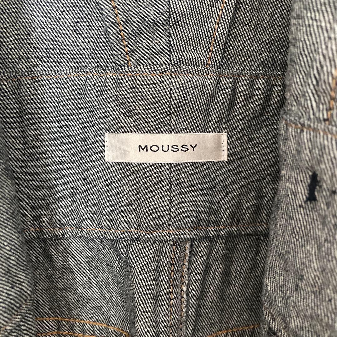 MOUSSY デニムオールインワン ダークブルー