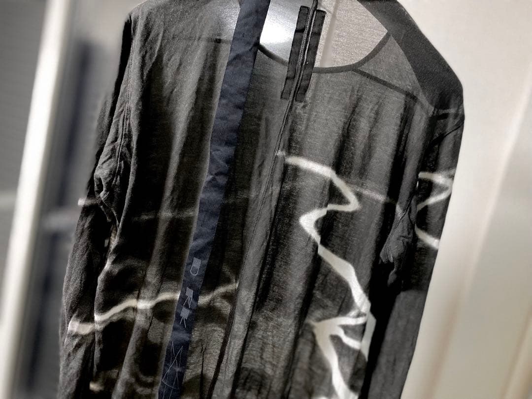 トップス Rick Owens drkshdw bleach long tee knit
