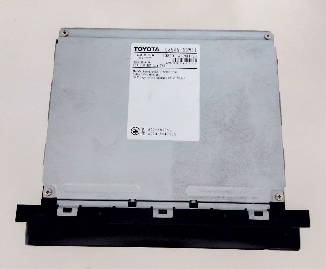 2019年地図 トヨタ純正 SDナビ　NSZT-W64　高精細液晶　アンテナ